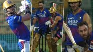 Virat Kohli, Faf du Plessis, Glenn Maxwell and Others Spotted Sweating Out During RCB Training Session Ahead of Clash Against KKR in IPL 2024 (Watch Video)