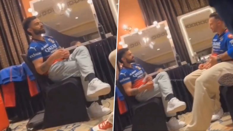 Virat Kohli, Faf du Plessis Spotted in RCB New Jersey For IPL 2024 Ahead of Unbox Event in Bengaluru (Watch Leaked Video)