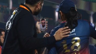 Virat Kohli Congratulates Smriti Mandhana on Video Call After RCB Win WPL 2024 Title, Video Goes Viral