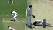 Australian Cricketer Will Pucovski Retires Hurt After Suffering Nasty Blow to His Head by a Bouncer During Victoria vs Tasmania Sheffield Shield 2023&ndash;24 Match (Watch Video)