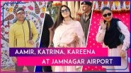 Aamir Khan, Katrina Kaif, Vicky Kaushal, Kareena Kapoor, Saif Ali Khan, Taimur Ali Khan, Karisma Kapoor At Jamnagar Airport