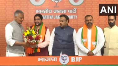 AAP’s Lone Lok Sabha MP and Punjab Leader Sushil Kumar Rinku, MLA Sheetal Angural Join BJP Ahead of General Elections (Watch Video)