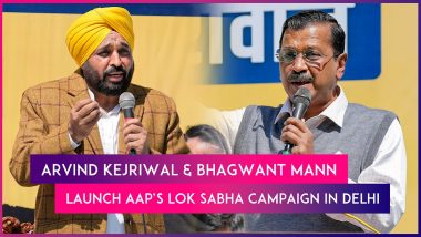 Lok Sabha Elections 2024: Arvind Kejriwal And Bhagwant Mann Launch AAP’s Poll Campaign In Delhi With ‘Sansad Mein Bhi Kejriwal’ Slogan