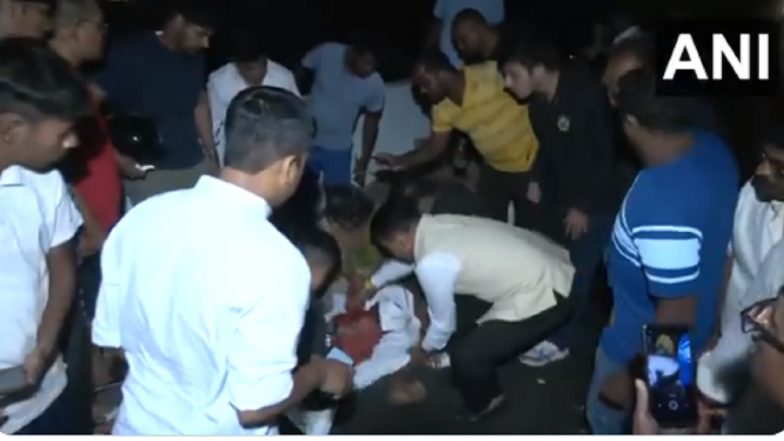 Goa Road Accident: One Killed, 13 Injured As Truck Falls Into Valley in South Goa, CM Pramod Sawant Stops Convoy To Help Victims (Watch Video)