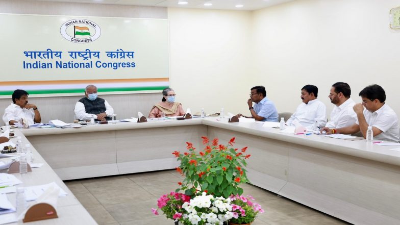 Lok Sabha Elections 2024: Congress’s Poll Panel Meets To Finalise Candidates for Uttar Pradesh, Madhya Pradesh and Jammu and Kashmir (See Pics)