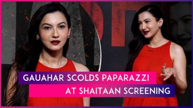 Gauahar Khan Scolds Paparazzi At Shaitaan Screening, Says ‘You Should Learn How To Talk’