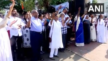 Good Friday 2024: Christians Mark the Crucifixion of Jesus Christ With Solemn Processions and Prayers in Kerala (Watch Video)