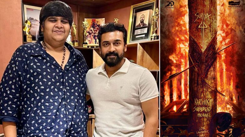 Suriya Sivakumar and Karthik Subbaraj Join Forces for Action-Packed Film Suriya44! (View Poster)