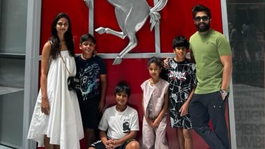 Allu Arjun’s Family Fun: Sneak Peek Into Dubai Vacation With Wife Sneha and Kids! (View Pic)