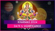 Kharmas 2024: Know Date And Significance And Why Important Rituals & Auspicious Activities Are Avoided During This Period