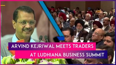 AAP Chief And Delhi's Chief Minister Arvind Kejriwal Meets Traders At Ludhiana Business Summit, Says ‘Not For Donations During Elections, But Traders Are Essential For Us’