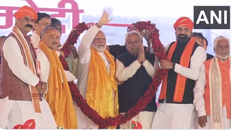 Modi Unveils Development Projects Worth Rs 21,400 Crore in Bihar's Aurangabad