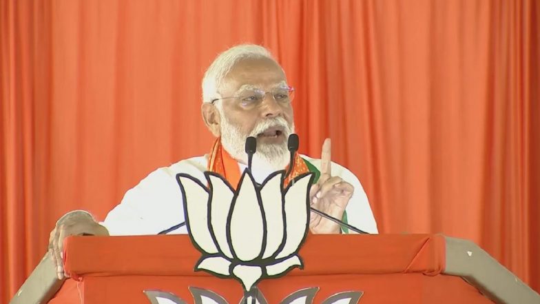 PM Narendra Modi Attacks Opposition Over Corruption, Expresses Confidence of Winning Lok Sabha Polls Saying 'Few Months Left for Our Third Term To Begin' (Watch Video)