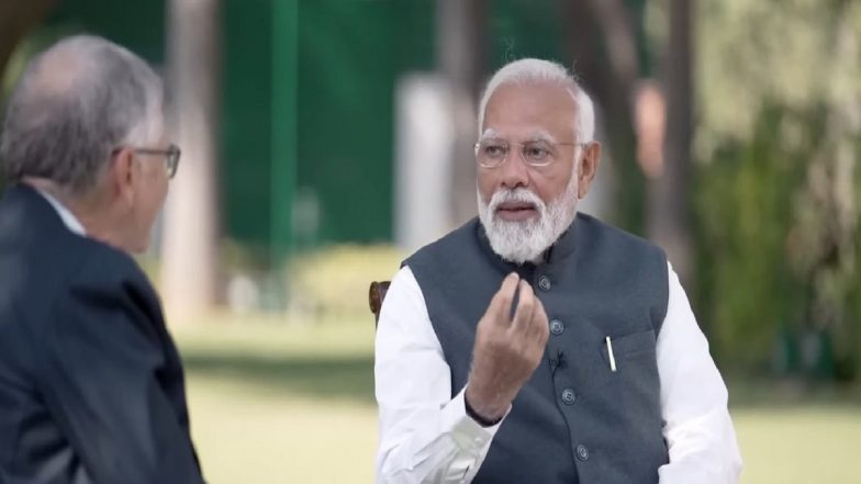 PM Modi Interacts With Bill Gates: COVID Pandemic Was Not Government vs Virus, but Life vs Virus, Says Prime Minister Narendra Modi