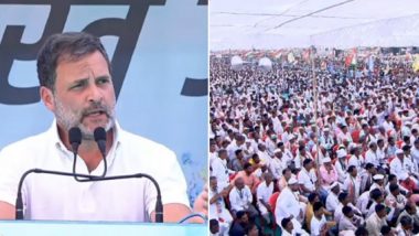 Rahul Gandhi Promises Caste Census, Economic Survey in Tribal-Dominated Nandurbar As His Bharat Jodo Nyay Yatra Enters in Maharashtra (Watch Video)