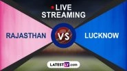 IPL 2024 Rajasthan Royals vs Lucknow Super Giants Free Live Streaming Online on JioCinema: Get TV Channel Telecast Details of RR vs LSG T20 Cricket Match on Star Sports
