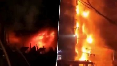 Dhaka Fire: At Least 44 Killed, 22 Injured in Massive Blaze That Broke Out at Six-Storey Commercial Building on Baily Road in Bangladesh (Watch Video)