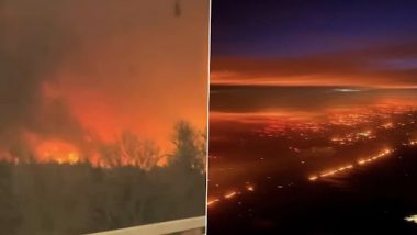 US Wildfire Videos: Smokehouse Creek Fire in Texas Becomes Personal for Hardest-Hit Towns (Watch Videos)