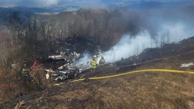 Plane Crash in Virginia: All Five Aboard Dead After Small Private Jet Crashes and Burns in Rural Virginia Woods, Police Say (Watch Video)