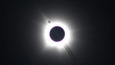 Solar Eclipse 2024: Breathtaking Photo of Plane Flying Through Total Solar Eclipse in Arkansas' Jonesboro Goes Viral