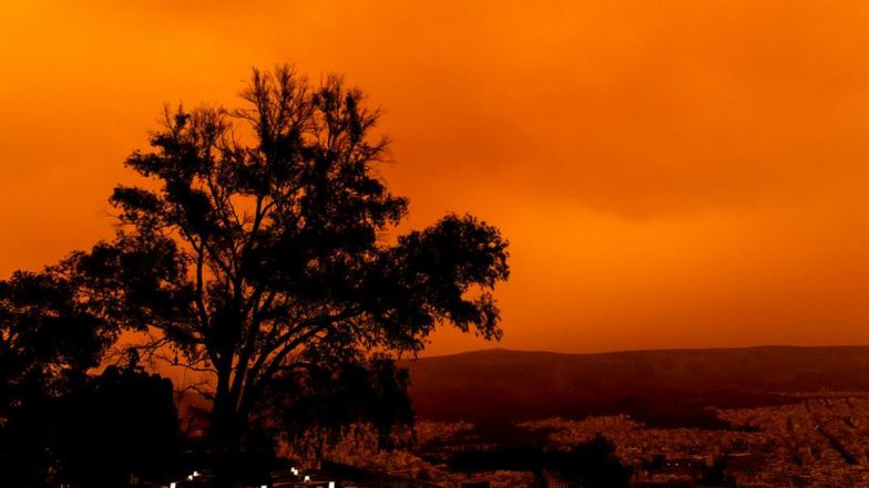 What Is the Sahara Dust Storm in Europe? Why Skies in Athens Turns Reddish-Orange Due to Sahara Dust Storm