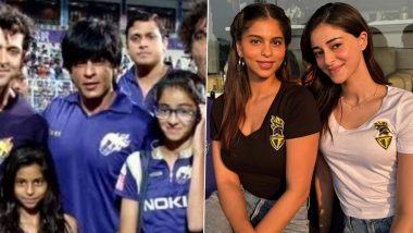 Ananya Panday Drops Then and Now Photo With Bestie Suhana Khan From KKR’s Match