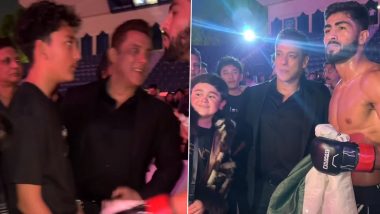 Salman Khan Is All Smiles As He Attends Karate Event With Sanjay Dutt’s Son Shahraan in Dubai, Video Goes Viral – WATCH