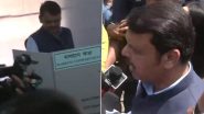 Lok Sabha Elections 2024: Maharashtra Deputy CM Devendra Fadnavis, His Wife Amruta Fadnavis Cast Their Votes at Polling Booth in Nagpur (Watch Video)