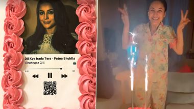 Patna Shuklla: Shehnaaz Gill Shares Celebration Video for Her Debut as a Playback Singer in Raveena Tandon Starrer (Watch Video)
