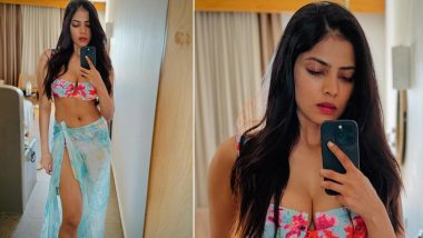 Malavika Mohanan Slays in Floral Bikini Paired With Sarong; Check Out Pics From Her Seaside Vacay!