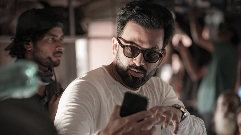 L2E-Empuraan: Prithviraj Sukumaran Drops BTS Click From His Upcoming Directorial Starring Mohanlal; Announces Next Shooting Schedule in Kerala