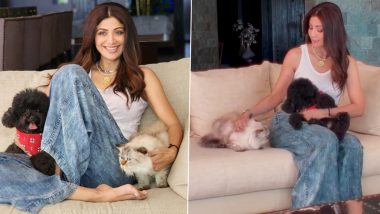 National Pet Day: Shilpa Shetty Shares Cute Video With Fur Babies Truffle and Simba – WATCH