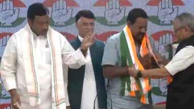 Ajay Nishad Quits BJP: Muzaffarpur MP Resigns From Primary Membership, Joins Congress Ahead of Lok Sabha Polls (Watch Video)