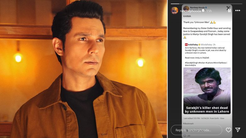 Randeep Hooda Reacts to Sarabjit Singh’s Killer’s Demise, Says ‘Karma Has Caught Up’