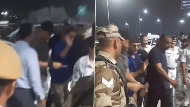 Shah Rukh Khan’s Security Tightened After Firing Incident Outside Salman Khan’s Galaxy Apartments; King Khan Returns to Mumbai From Kolkata (Watch Video)