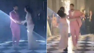 Taapsee Pannu and Mathias Boe Light Up Their Sangeet Ceremony As They Gracefully Dance to ‘Just the Way You Are’; Video Goes Viral – Watch