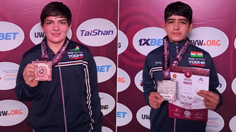 Asian Wrestling Championships 2024: Anju Kumari, Harshita Mor Shine With Silver Medal Wins, Antim Panghal Settles for Bronze