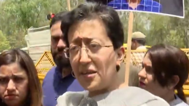 Arvind Kejriwal’s Blood Sugar Level Reaches 300: AAP Workers Protest Outside Tihar Jail As Party Leader Atishi Warns of Danger to Delhi CM’s Life Without Insulin Support (Watch Video)