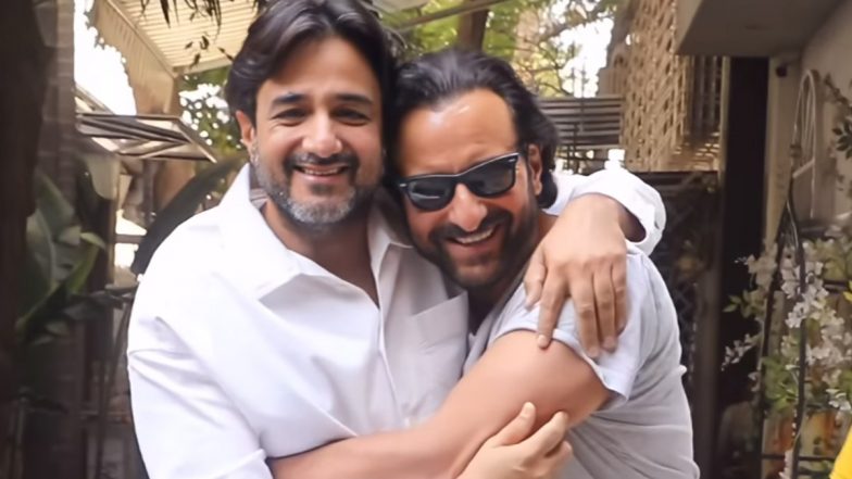 Jewel Thief: Siddharth Anand and Saif Ali Khan Hug Each Other As They Kickstart Their First Collaboration in 17 Years (Watch Video)