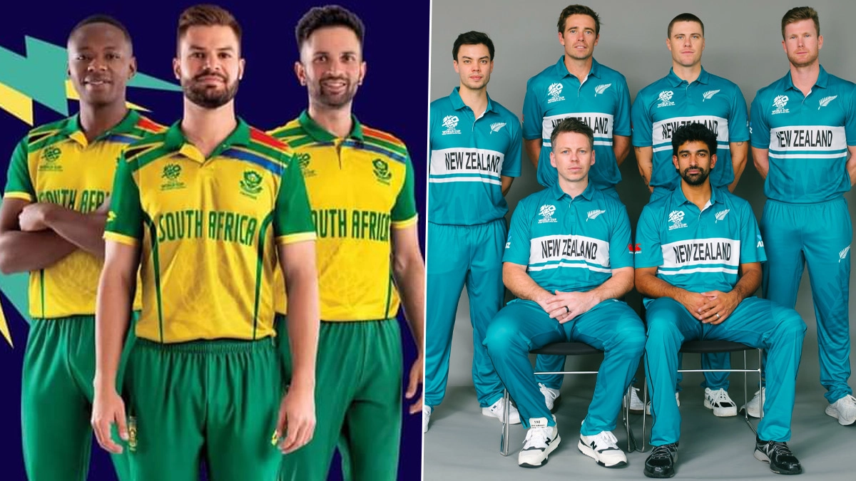 ICC T20 World Cup 2024: New Zealand, South Africa Unveil Jerseys Ahead of Mega Cricket Tournament | LatestLY