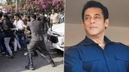Eid 2024: Cops Lathi-Charge Unruly Salman Khan Fans Gathered Outside His Residence in Mumbai, Video Goes Viral &ndash; WATCH