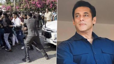 Eid 2024: Cops Lathi-Charge Unruly Salman Khan Fans Gathered Outside His Residence in Mumbai, Video Goes Viral – WATCH