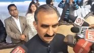 Sanjauli Mosque Controversy: We Appeal To Maintain Peace, Welcome Tourists, Says Himachal Pradesh CM Sukhvinder Singh Sukhu