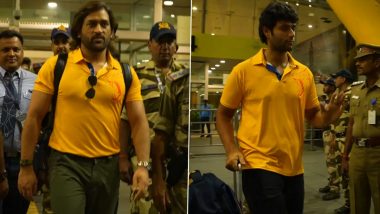 Chennai Fans Give a Warm Welcome to MS Dhoni, CSK Players Ahead of IPL 2024 Clash Against LSG