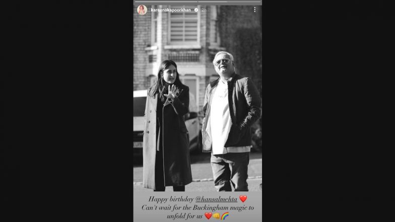 Kareena Kapoor Khan Wishes The Buckingham Murders Director Hansal Mehta On His Birthday With Monochrome Pic