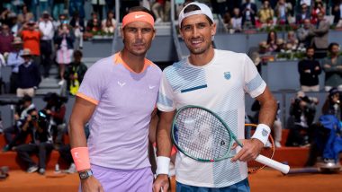 Pedro Cachin Receives Souvenir From Rafael Nadal After Losing to 22-Time Grand Slam Champion in Madrid Open 2024