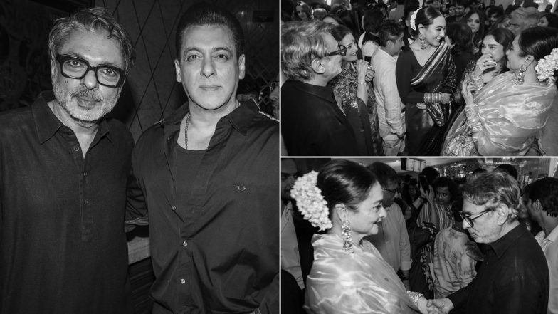 Salman Khan, Alia Bhatt, Rekha and Other Celebs Pose With Sanjay Leela Bhansali at Heeramandi Screening (See Inside Pics)