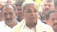 Karnataka CM Siddaramaiah Denies 'Love Jihad' Angle in Neha Hiremath Murder Case, Slams BJP for Politicising Issue