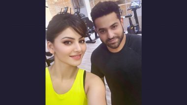 Urvashi Rautela Shares a Selfie With ‘Lion-Hearted’ Jr NTR at the Gym, Calls him ’Disciplined, Honest and Straightforward’ (See Pic)