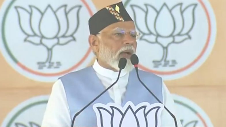 ‘Niyat Sahi Toh Nateeje Bhi Sahi’: PM Narendra Modi Addresses Public Rally in Uttarakhand’s Rudrapur, Lists Government Schemes Which Benefitted the Hill-state (Watch Video)